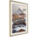 Wall Poster Kirkjufell - winter landscape of a mountain and a stream against the sky 130383 additionalThumb 3