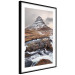 Wall Poster Kirkjufell - winter landscape of a mountain and a stream against the sky 130383 additionalThumb 6