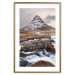 Wall Poster Kirkjufell - winter landscape of a mountain and a stream against the sky 130383 additionalThumb 27