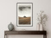 Poster Mountain Retreat - field landscape with a small cottage against white clouds 131783 additionalThumb 24