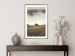 Poster Mountain Retreat - field landscape with a small cottage against white clouds 131783 additionalThumb 15