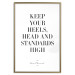 Poster High Heels - English quotes in the form of a citation on a white background 134183 additionalThumb 21