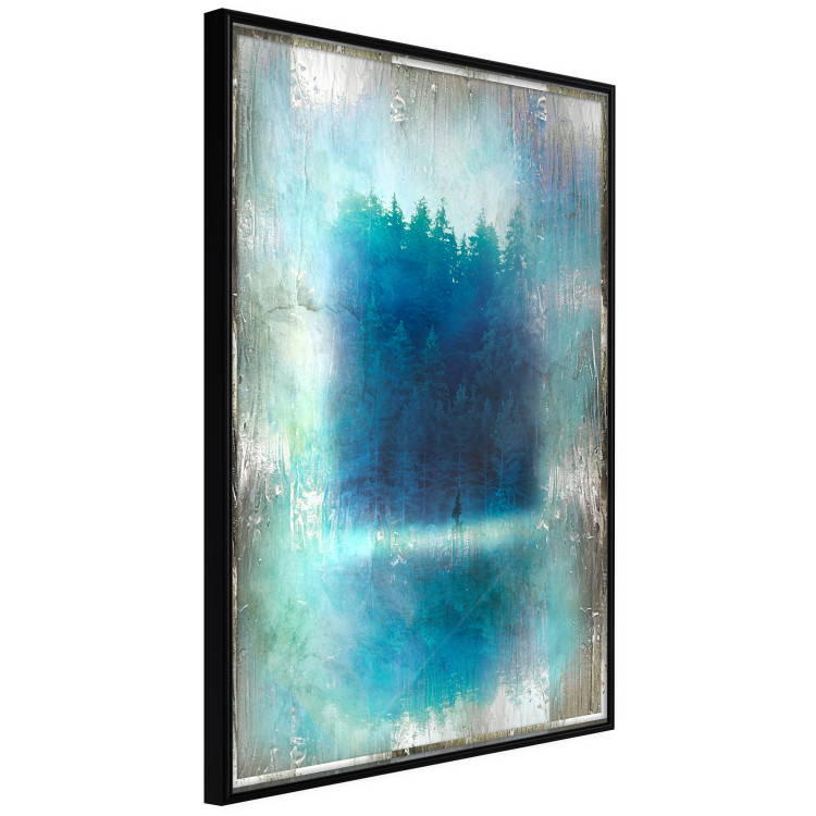 Poster Blue Paradise - abstract forest composition in blue texture 134583 additionalImage 13