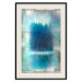 Poster Blue Paradise - abstract forest composition in blue texture 134583 additionalThumb 19