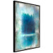 Poster Blue Paradise - abstract forest composition in blue texture 134583 additionalThumb 13