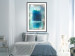 Poster Blue Paradise - abstract forest composition in blue texture 134583 additionalThumb 23