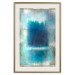 Poster Blue Paradise - abstract forest composition in blue texture 134583 additionalThumb 20