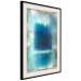 Poster Blue Paradise - abstract forest composition in blue texture 134583 additionalThumb 3