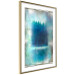 Poster Blue Paradise - abstract forest composition in blue texture 134583 additionalThumb 8