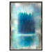 Poster Blue Paradise - abstract forest composition in blue texture 134583 additionalThumb 18