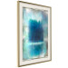Poster Blue Paradise - abstract forest composition in blue texture 134583 additionalThumb 4