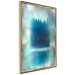 Poster Blue Paradise - abstract forest composition in blue texture 134583 additionalThumb 12