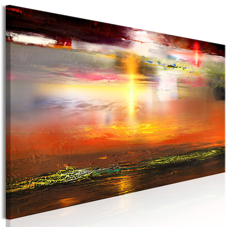 Canvas Print Sahara Sun (1-piece) Narrow - abstract colorful landscape 135383 additionalImage 2