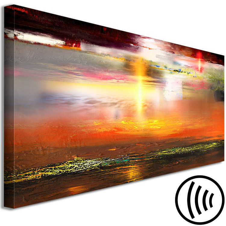 Canvas Print Sahara Sun (1-piece) Narrow - abstract colorful landscape 135383 additionalImage 6