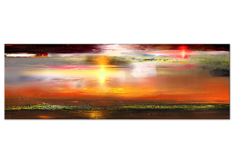 Canvas Print Sahara Sun (1-piece) Narrow - abstract colorful landscape 135383
