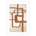 Wall Poster Road to the East - artistic brown pattern in an abstract motif 135583 additionalThumb 4