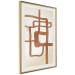 Wall Poster Road to the East - artistic brown pattern in an abstract motif 135583 additionalThumb 20