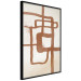 Wall Poster Road to the East - artistic brown pattern in an abstract motif 135583 additionalThumb 11