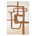Wall Poster Road to the East - artistic brown pattern in an abstract motif 135583