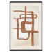 Wall Poster Road to the East - artistic brown pattern in an abstract motif 135583 additionalThumb 26