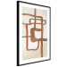 Wall Poster Road to the East - artistic brown pattern in an abstract motif 135583 additionalThumb 13