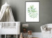 Poster Dancing Leaf - watercolor composition with green leaves on white 136383 additionalThumb 18