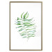 Poster Dancing Leaf - watercolor composition with green leaves on white 136383 additionalThumb 4