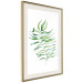 Poster Dancing Leaf - watercolor composition with green leaves on white 136383 additionalThumb 19