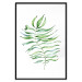 Poster Dancing Leaf - watercolor composition with green leaves on white 136383 additionalThumb 7
