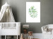 Poster Dancing Leaf - watercolor composition with green leaves on white 136383 additionalThumb 17