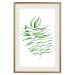 Poster Dancing Leaf - watercolor composition with green leaves on white 136383 additionalThumb 2