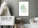 Poster Dancing Leaf - watercolor composition with green leaves on white 136383 additionalThumb 10