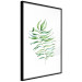 Poster Dancing Leaf - watercolor composition with green leaves on white 136383 additionalThumb 22