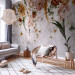 Wall Mural Vintage plant composition - landscape of colourful hanging flowers 137883