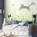 Wall Mural Cat mischief - cats in a meadow with butterflies among grass and poppies for a room 142683 additionalThumb 7