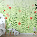 Wall Mural Cat mischief - cats in a meadow with butterflies among grass and poppies for a room 142683 additionalThumb 6