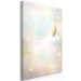Canvas Night of Colors (1-piece) Vertical - starry composition for children 143483 additionalThumb 2