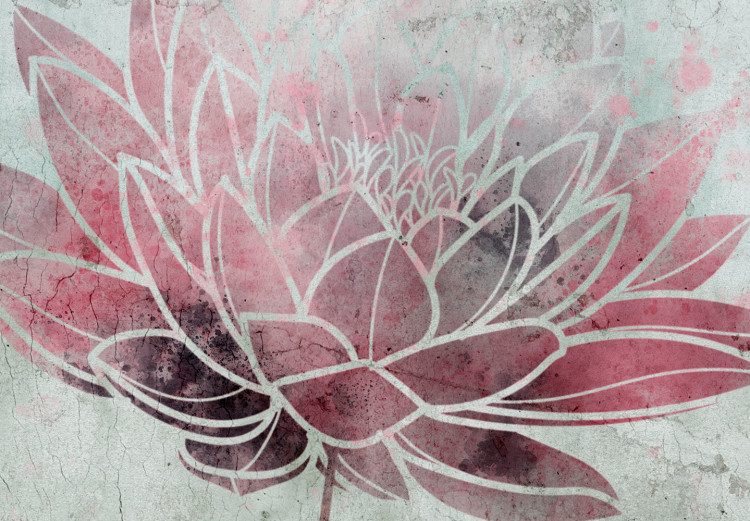 Wall Mural Delicate lotus flowers - plants painted in watercolour in soothing colours 144683 additionalImage 3