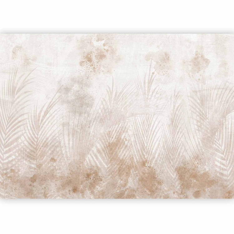Photo Wallpaper Sandy Relaxation - Delicate Beige Palm Leaves 145283 additionalImage 5