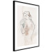 Poster Ashamed Lady - Linear Representation of a Female Figure 146183 additionalThumb 6