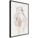 Poster Ashamed Lady - Linear Representation of a Female Figure 146183 additionalThumb 3