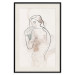 Poster Ashamed Lady - Linear Representation of a Female Figure 146183 additionalThumb 26