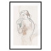 Poster Ashamed Lady - Linear Representation of a Female Figure 146183 additionalThumb 21