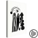 Canvas Art Print Abstract Composition - Black and White Arches and Plant Forms 149883 additionalThumb 6