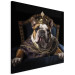 Canvas AI Dog English Bulldog - Animal Fantasy Portrait Wearing a Crown - Square 150183 additionalThumb 2