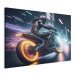 Large canvas print Speed of Light - Motorcyclist During Night City Race [Large Format] 150883 additionalThumb 3