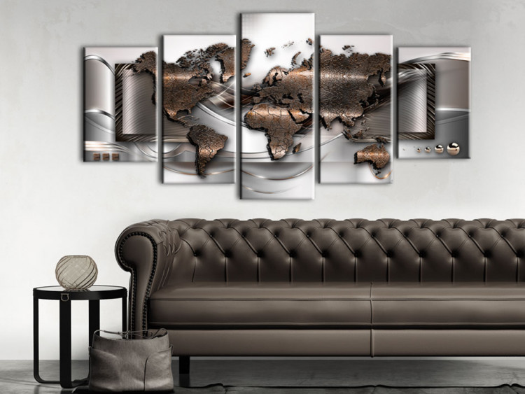 Canvas Print Pearl map 50083 additionalImage 3