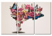 Canvas Print Butterflies, flowers and carnival 56083