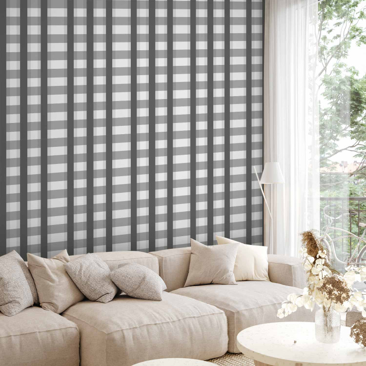 Modern Wallpaper Gray chack 93183
