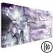 Canvas Art Print Lilies and Waves (1-part) Pale Purple Narrow - Plant Abstraction 107993 additionalThumb 6